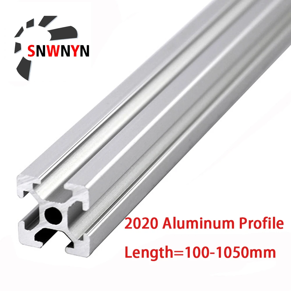 Aluminum Profile CNC Aluminum Profile T Slot Extrusion Anodized EU Standard 100 200 300 400 500 600 800 1000mm Linear Rail For 3D Printer
