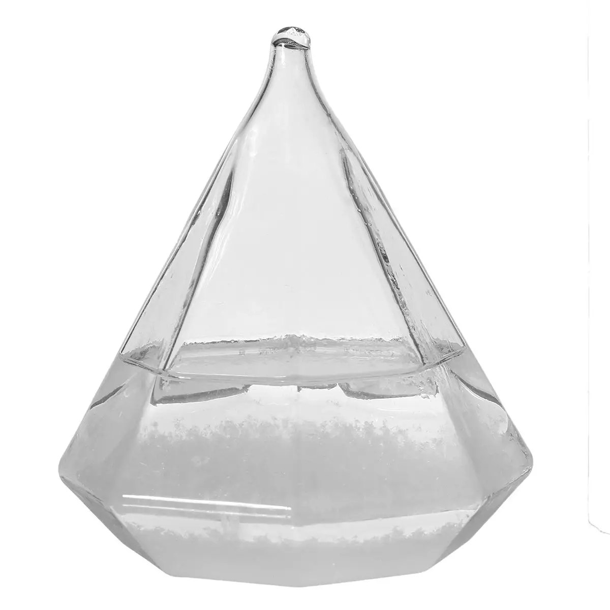 New Transparent rystal Diamond Shape Bottle Home Ornament Weather Forecaster Storms Glass Home Decor Figurine Miniature