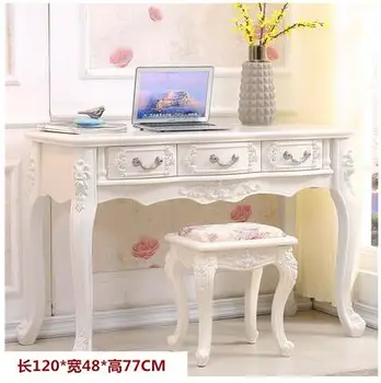 

European computer desk desktop home garden desk learning desk modern simple desk solid wood dresser white