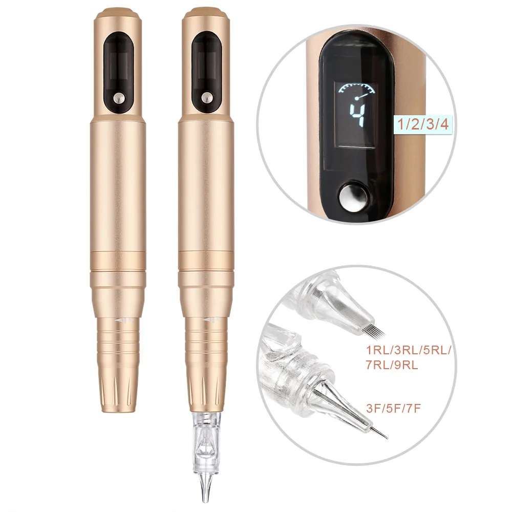 

New Arrived High Quality Tattoo Machine Supplies Eyebrows Rechargeable Wireless Permanent Makeup Tattoo Pen Machine EM602