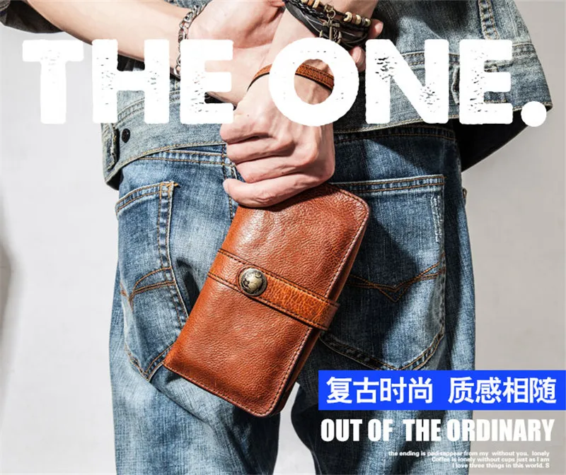 PNDME designer long vintage genuine leather hasp men's women's clutch wallet casual teens luxury cowhide brown card holder purse