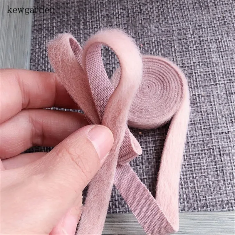 Kewgarden DIY галстук-бабочка аксессуары для волос 1-1/" 3/8" 30 мм 10 мм односторонняя бархатная лента вручную изготовленная лента атласная тесьма 10 метров