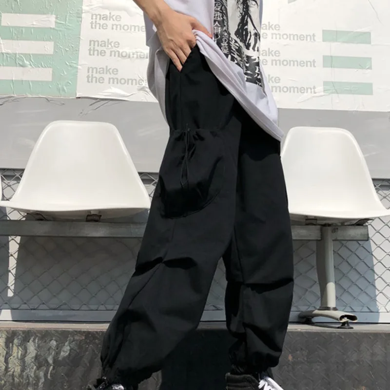 SHENGPALAE новые весенние винтажные лоскутные брюки Harajuku женские мужские брюки эластичные повседневные свободные штаны с высокой талией ZA2455