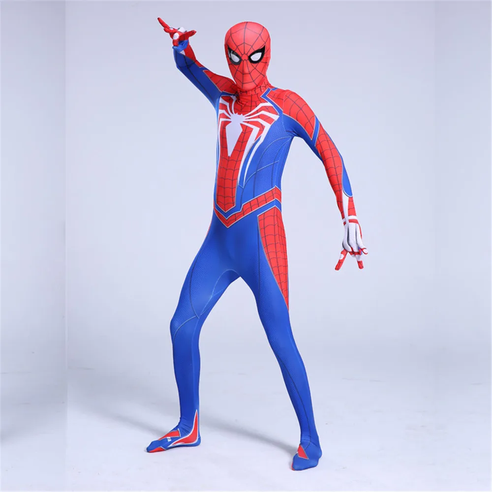 Для взрослых и детей косплей PS4 INSOMNIAC Человек паук костюм комбинезон вечерние