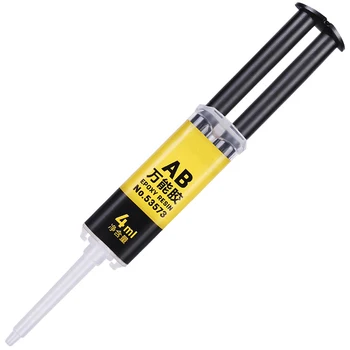 

Universal Adhesive 2 In 1 Epoxy Resin AB Glue, 4ML, Waterproof, Clear, Needle Type Strong Adhesive Glue for Repair, Bonding