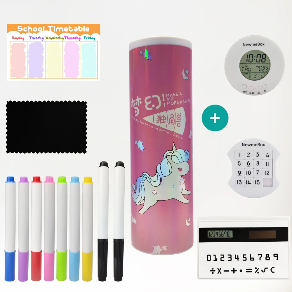 Чехол для карандашей с лазерным единорогом NBX newmebox Kawaii пенал чехол школьные