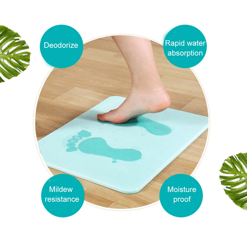 

Bathroom Bath Shower Mat Non Slip Mat with Diatomaceous Earth Antibacterial Super Absorbent I88 #1