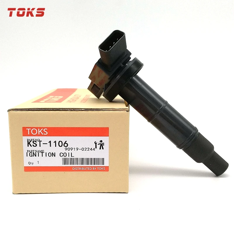 

TOKS KST-1106 Ignition Coil for 90919-02244 90080-19023 90919-02243 Toyota Camry 2.4 Previa Highlander 2002-2005