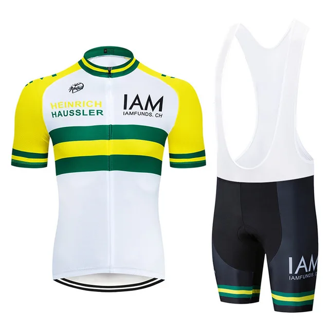 

IAM 2020 New pro team cycling jersey 19D bike shorts set Ropa Ciclismo Men's summer quick dry bicycling Maillot clothing