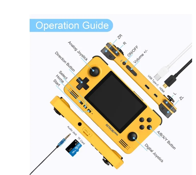 New Retroid Pocket 2 Retro Game Console 3.5 inch IPS Screen Android Pandora Dual System Switching 3D Wifi Handheld Games Player
	Retroid Pocket 2 Retro Game Pocket Console 3.5-inch 

	IPS Screen Android and Pandora Dual System Switching 3D Games