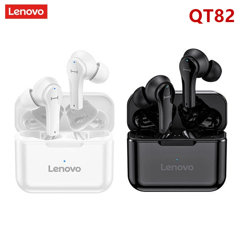 TWS-наушники Lenovo QT82/81 с поддержкой Bluetooth и сенсорным управлением | Электроника