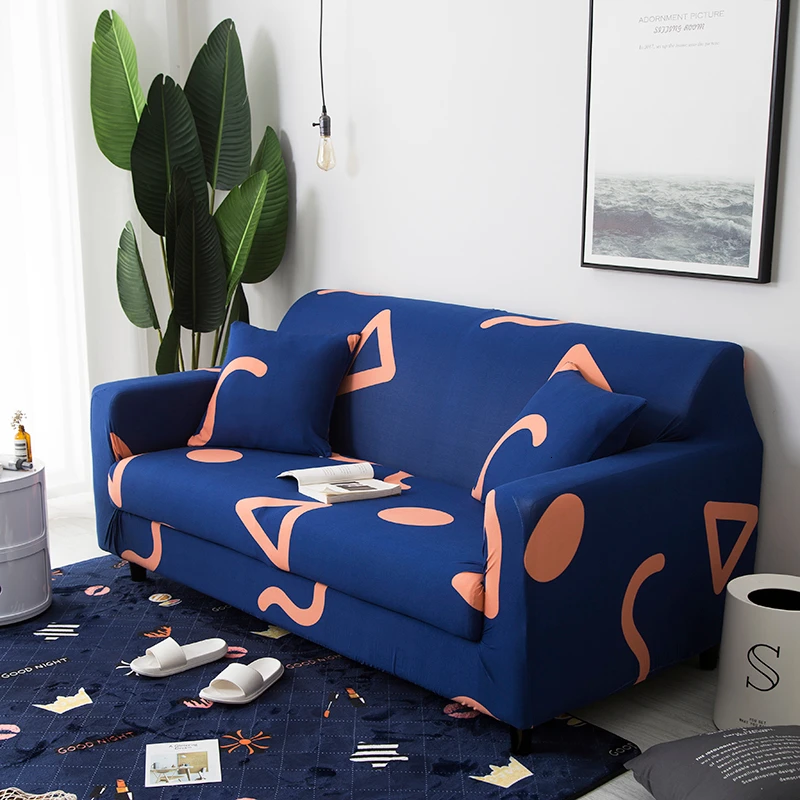 Тропические листья и цветы гибкие диван Чехол все включено стрейч мебель диван Полотенца домашний декор 1/2/3/4 сиденья - Цвет: Color19