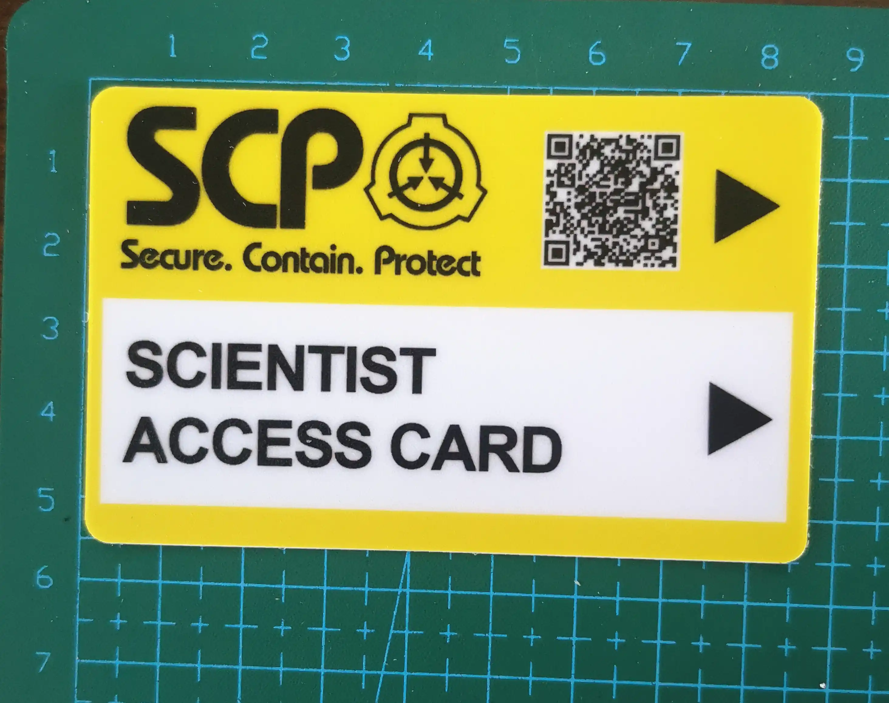 Scpカード Scp秘密基礎カード カードステッカー特別なロゴコスプレアクセスグレードカードsc 2552 Patches Aliexpress