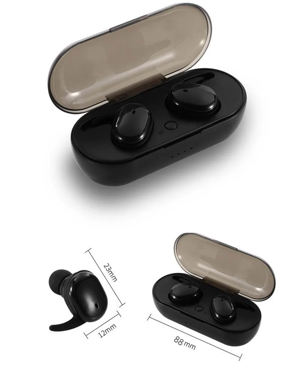 TWS Bluetooth 5,0 наушники One Touch Handsfree телефонная гарнитура беспроводная 4D стерео Спортивная Музыка наушники с зарядным устройством