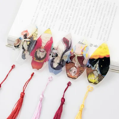 Аниме one piece лист форма закладки книги водонепроницаемый прозрачный ПВХ пластиковая Закладка Красивая Книга знаки Подарок
