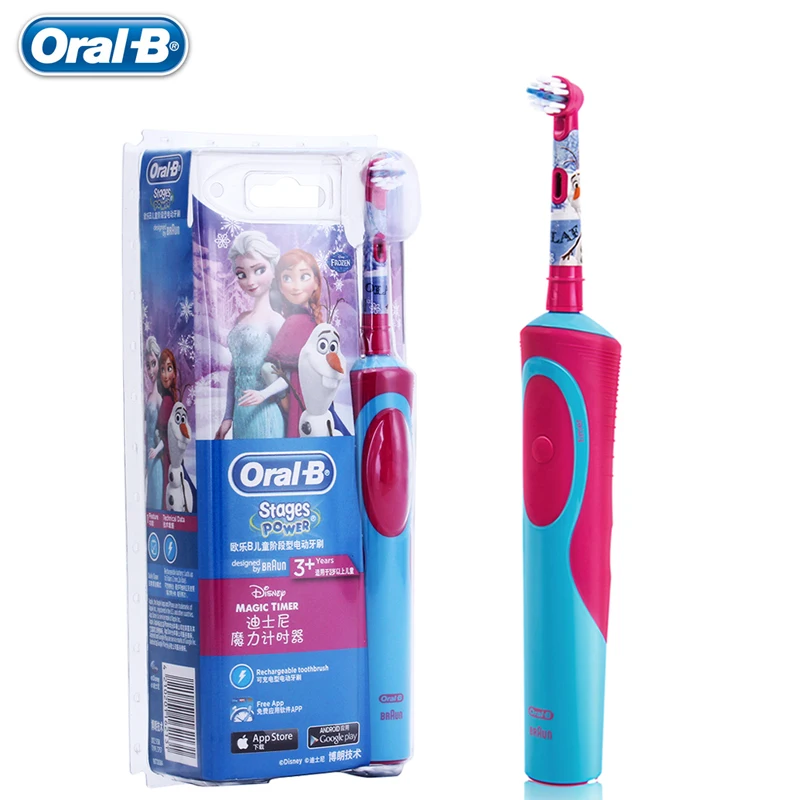 brosse dents électrique oral originale pour poils pour enfants de ans et soins têtes de rechange