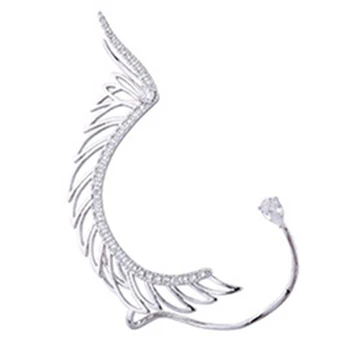 

1 Pcs Angel Wing Ear Cuff Cubic Zirconia Women Wedding Party Movie Star Red Carpet Earring