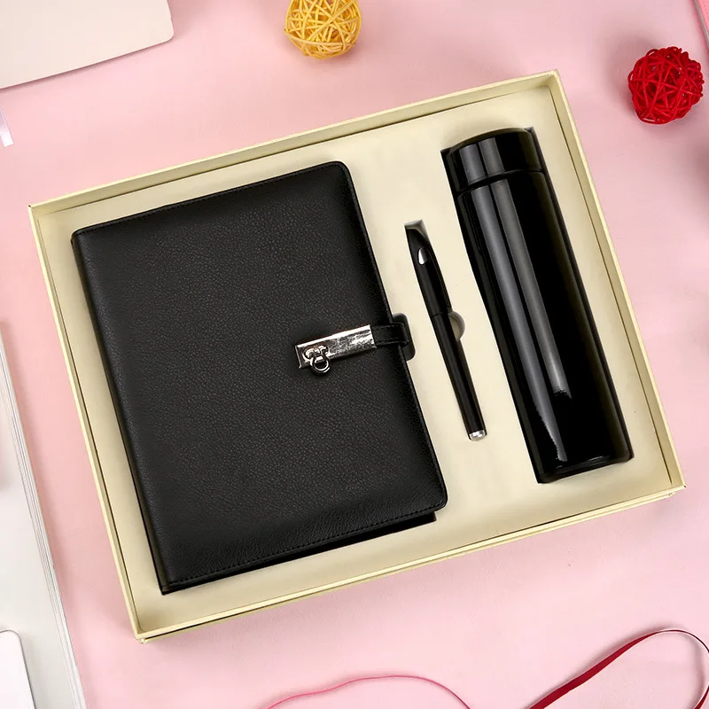 The Stroke Customizable-Notebook Pack Loose-leaf Notebook Insulated Cup Gift Box Business Laptop Notebook Customizable Logo