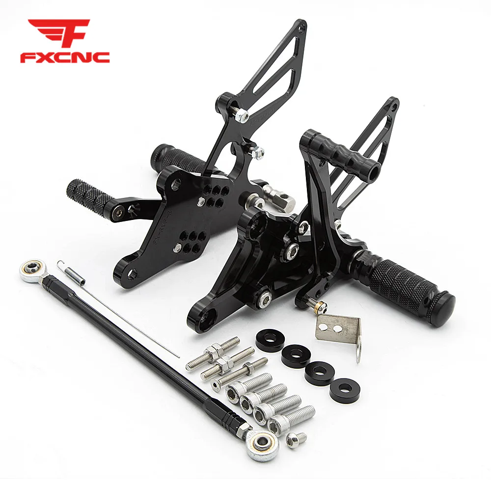 Для Honda VFR400 NC30 RVF400 NC35 CNC алюминиевый сплав мотоцикл подножка для ног Педаль Peg Rearset задний Набор