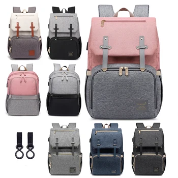 

Maternity Diaper Bag USB Mommy Nappy Baby Care Backpack Fashion Travel Nursing Backpacks for Mom Multifunction Stroller Bags