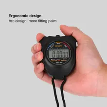 

Kitchen Timers Classic Digital Professional Handheld LCD Chronograph Sports Stopwatch Timer Stop Watch With String