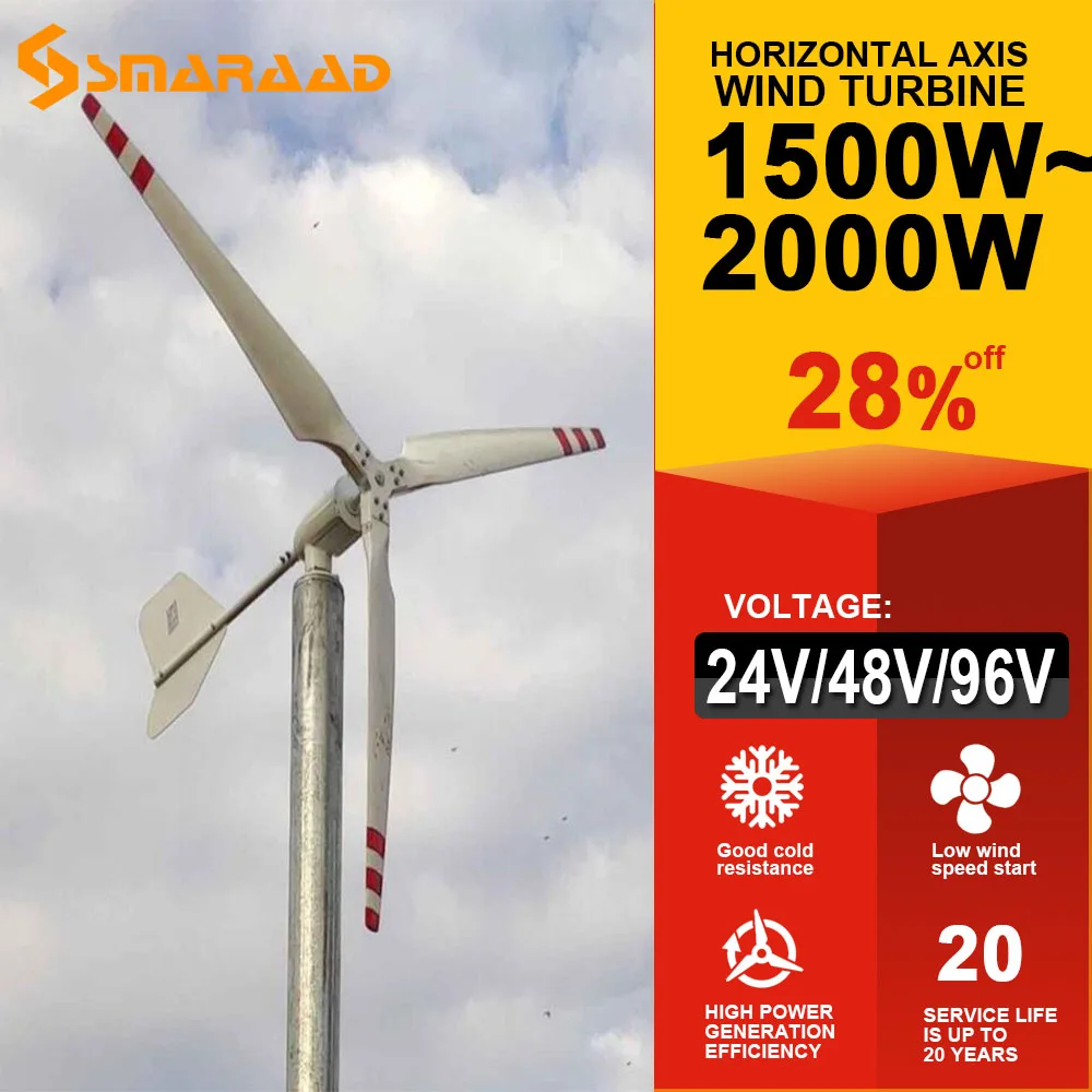 i-2000W 48V Wind Turbine Generator iSTA-BREEZE