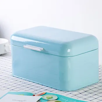 

Metal Bread Comtainer Storage Box For Kitchen Countertop Extra Large Breadbox Perfect Tin To Keep Your Bread Bagels Rolls Buns