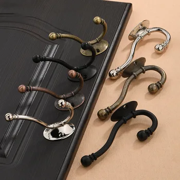 

Retro Decorative Hangings hook 5pcs/set Vintage European style Mounted Wall Door key Hangers Hat Coat Bag Robe Metal hang Hooks