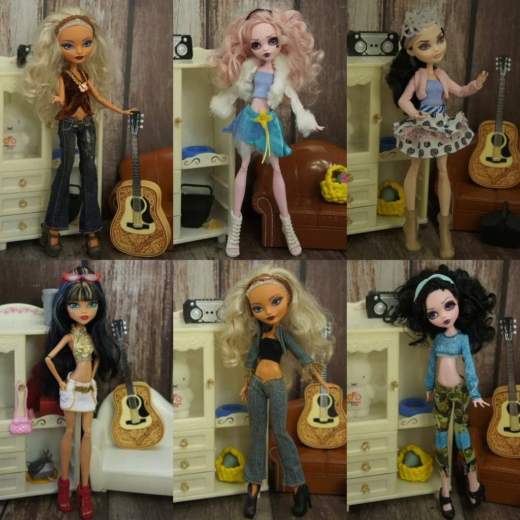 New Quality Doll Dressing Soft Casual Wear Handmade Clothes Outfit Doll