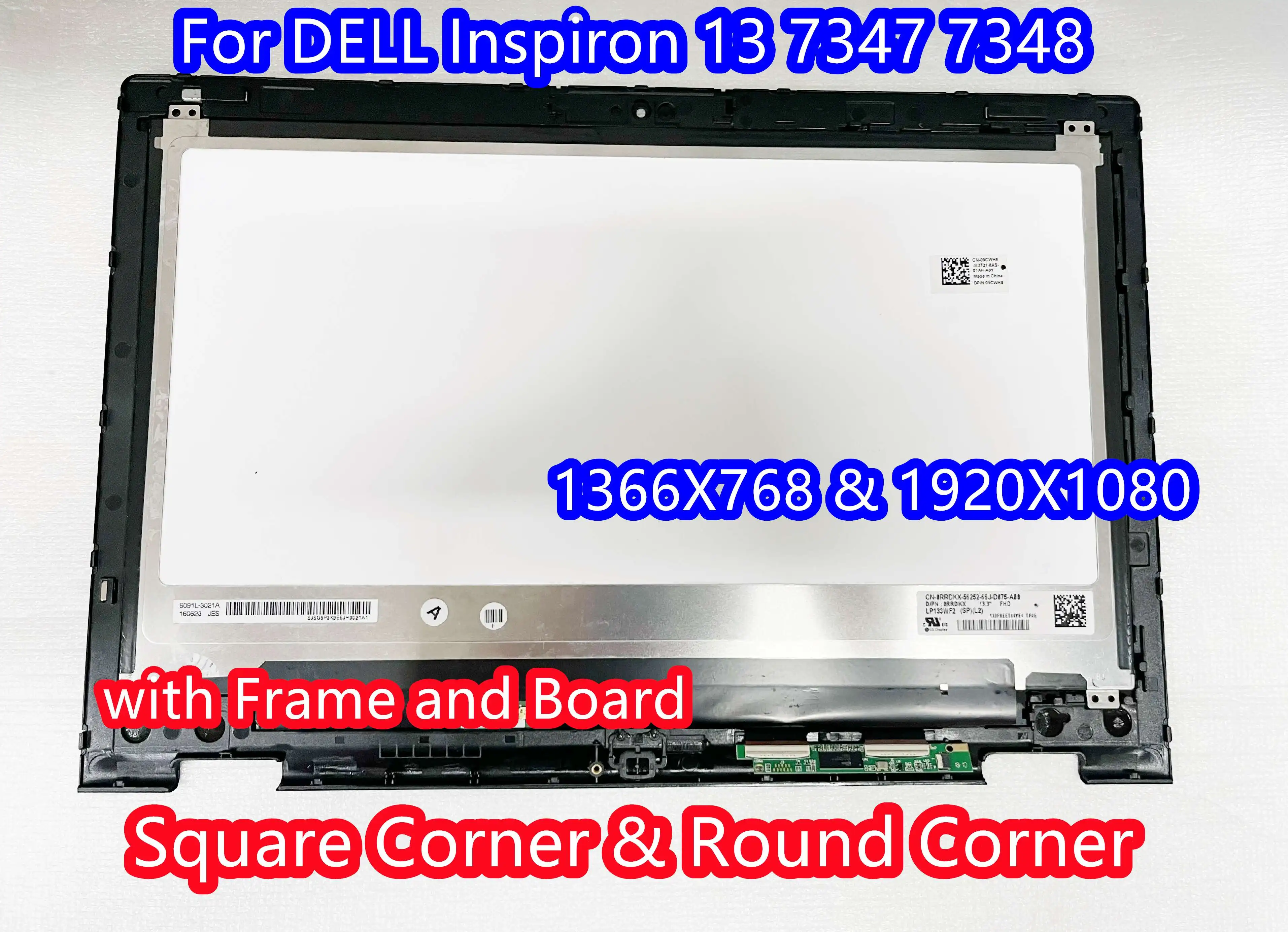 Оригинальный сенсорный ЖК-экран в сборе для Dell Inspiron 13 7000 7347 7348 7359 P57G Φ LP133WH2 SP B1 HD FHD