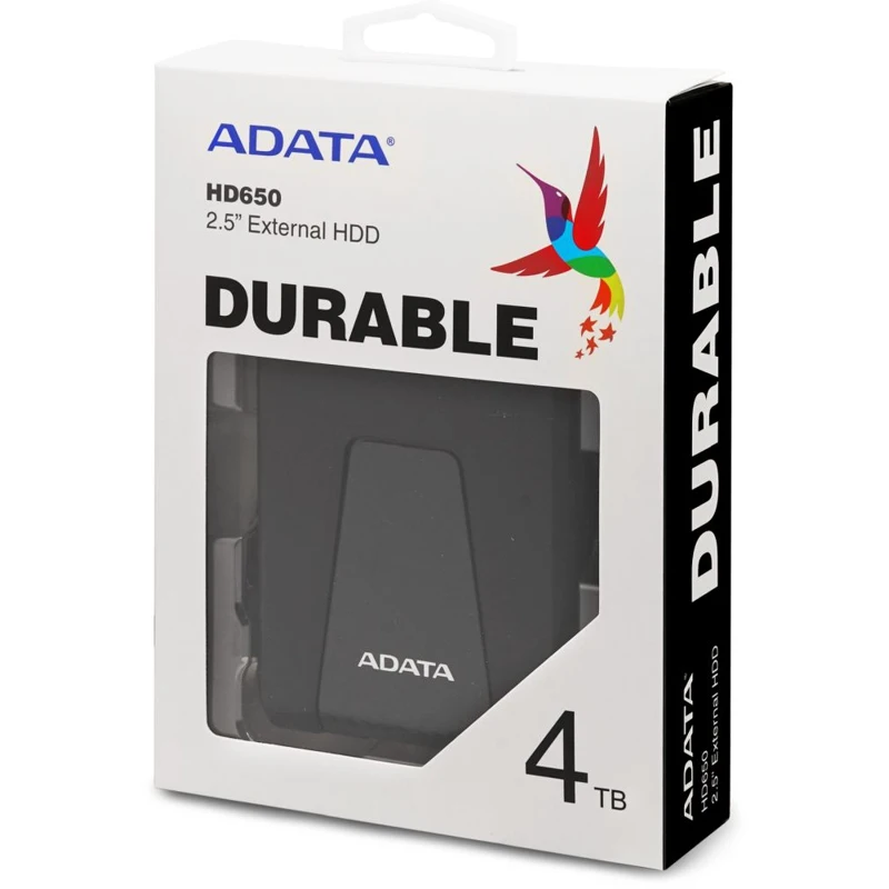 Жесткий диск A Data USB 3.0 4Tb AHD650 4TU31 CBK HD650 DashDrive Durable 2.5&quot черный|Внешние жесткие диски| |