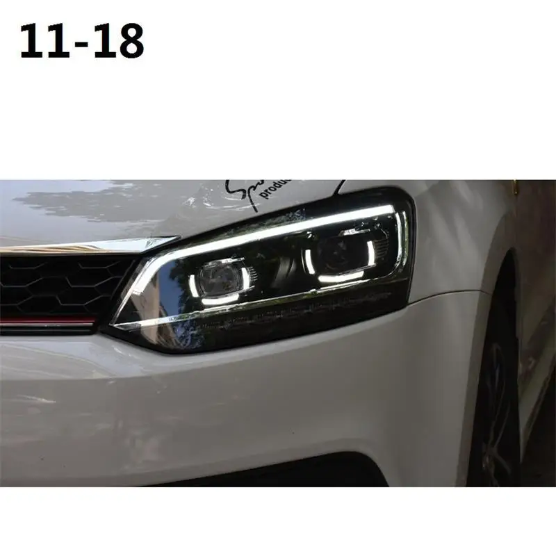 Автомобильные Боковые указатели поворота Drl автомобильные аксессуары светодиодные фары Задние Автомобильные фары в сборе 13 14 15 16 для Volkswagen Polo