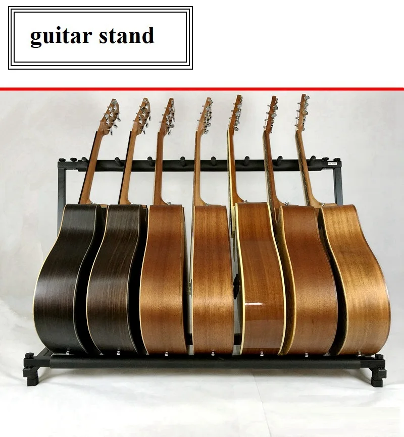 7 шт Гитара стабильный многократный складной дисплей Универсальный гитарный стенд бас-держатель