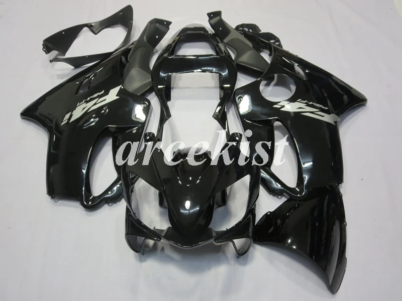 Литье под давлением ABS Обтекатели комплект подходит для Honda CBR600 FS F4i 2001 2002 2003 2004 01 02 03 04 Комплект кузова желтый черный