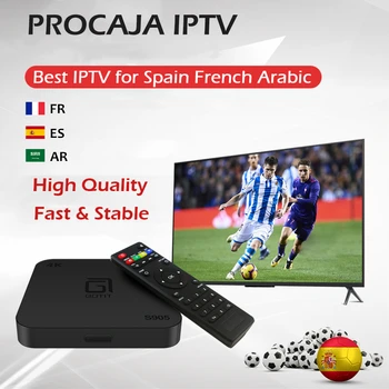 

GOTIT TV Box S905 with 1 Year French Spanish Arabic Android m3u Enigma2 IPTV Subscription Amlogic S905 Quad-Core H.265 4K TV Box