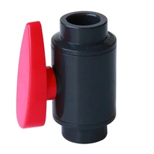 20 мм 25 мм 32 мм 40 мм 50 мм ID Черный шаровой клапан НПВХ адаптер Разъем для орошения сада аквариум