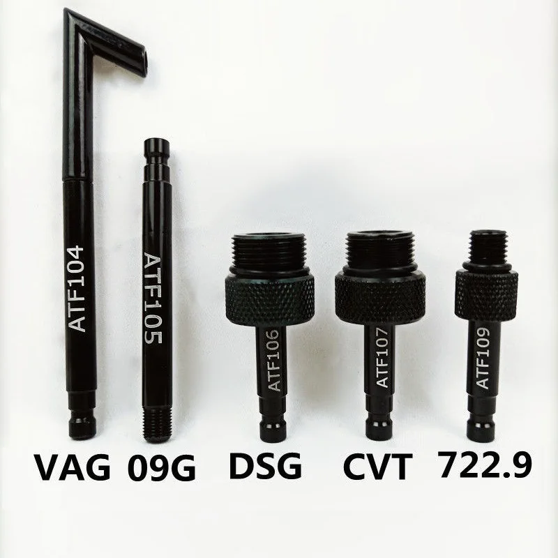 5Pcs DSG 01J 09G CVT 722.9 Car Transmission Fluid Oil Filling Filler Adapter Oil Filler Gearbox Connector For VW Audi Benz