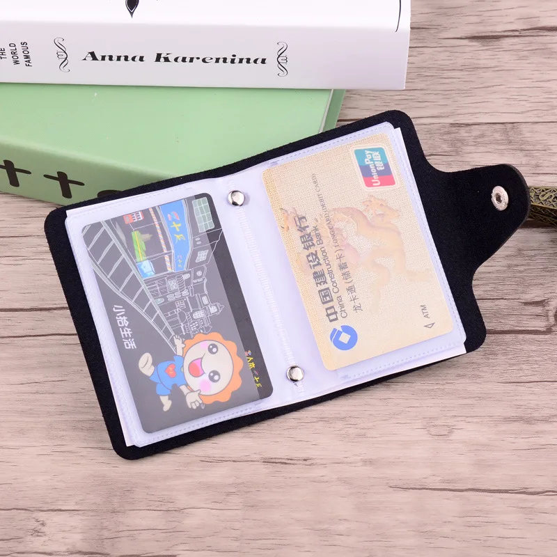 

HUGWISER New Transparent Loose-leaf 12 Card Gift Card Package Gift Card Package Promotional Activities Bank Card Package Unisex