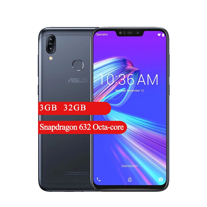 Смартфон Asus Zenfone Max M2 4G 6 3 дюйма Snapdragon 632 + 32 ГБ 13 МП|Смартфоны| |