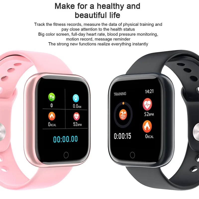 T80 Smartwatch waterproof Smart Watch Heart Rate Monitor Blood Pressure Blood Oxygen Sport Activity Tracker Fitness PK P70 P80