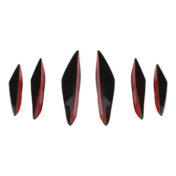 

Car Bumper Splitter Spoiler, Universal Surface Front Bumper Lip Splitters Diffuser Winglets for Auto