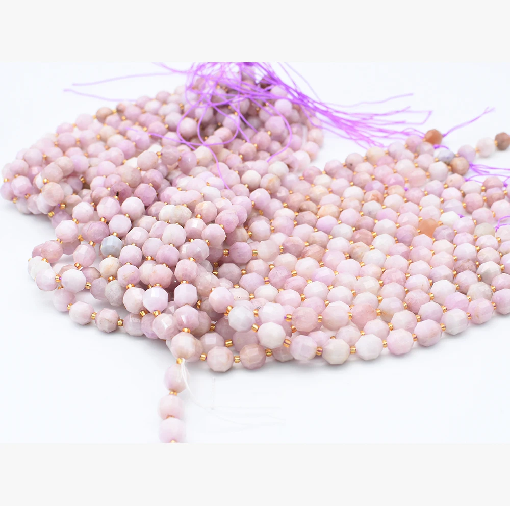 10mm AA Natural energy column Faceted  irregular round Stone Beads For DIY necklace bracelet jewelry making 15 