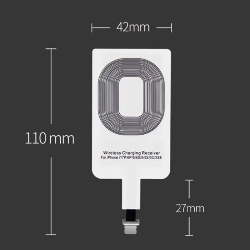 Qi беспроводной зарядный приемник Micro usb type C универсальное Быстрое беспроводное зарядное устройство для samsung huawei Xiaomi iPhone 7 8 6s Plus 5S