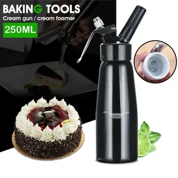 

New 250ml Stainless Steel Whipped Cream Dispenser Professional Whipper Manufacturer Aluminum Whipped Dessert Cream Dispenser