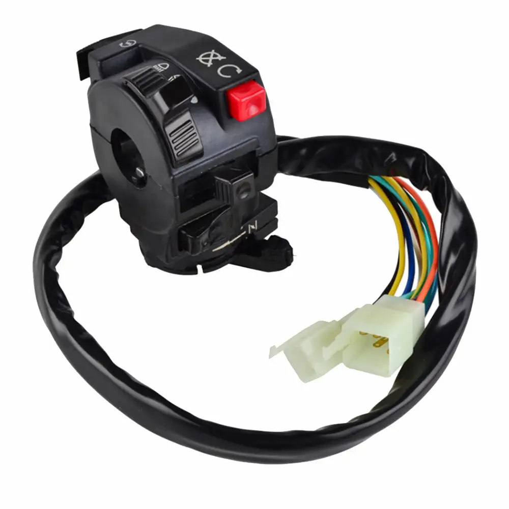 

1pc Motorcycle Handlebar switch 7/8" Handlebar Horn Turn Signal Headlight Electrical Start Switch Motorcycle Accessories