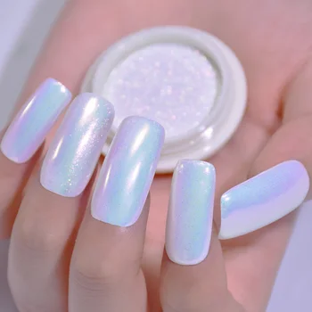 

Beautybigbang 0.3g Blink Nail Glitter Powder Shimmer Mermaid Pearl Shell Glimmer Pretty Laser Nail Art Decorations Powder
