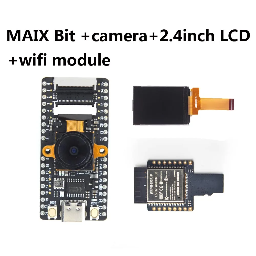 Лиловый 1 комплект Sipeed MAIX Bit RISC-V AI+ lOT K210 Встроенная панель - Цвет: Лиловый
