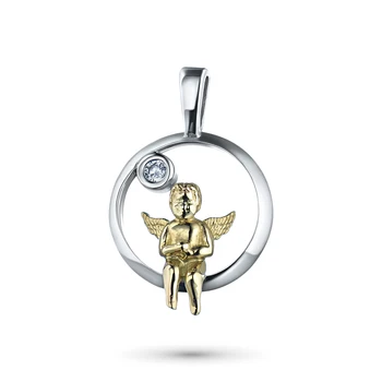 

Suspension of combined gold with a diamond e1001pd04201850