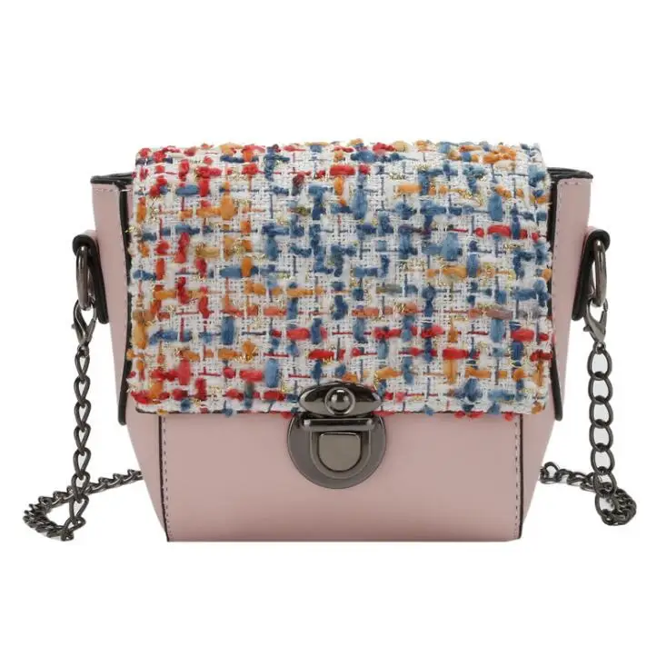 Мини-сумки через плечо с цепочкой для девочек кошелек мелочи из искусственной