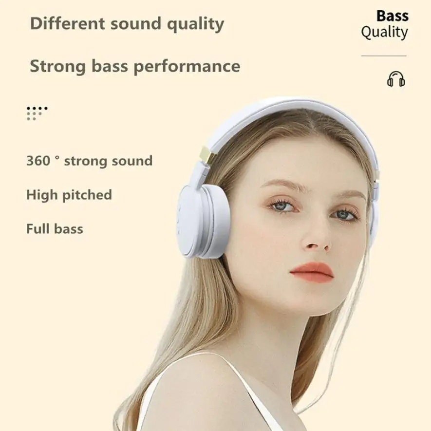 New Arrival Wireless Bluetooth 5.0 Headphones Foldable Sports Headset Stereo Music Earphone With Microphone Handfree MP3 Player